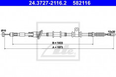 Cablu, frana de parcare MITSUBISHI SPACE STAR 1.9 DI-D - ATE 24.3727-2116.2 foto