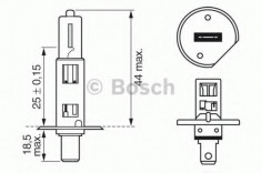 Bec, far faza lunga BMW 3 limuzina 316 - BOSCH 1 987 302 013 foto