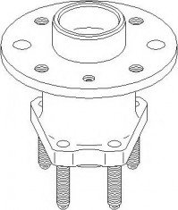 Butuc roata OPEL KADETT E hatchback 1.2 - TOPRAN 205 208 foto