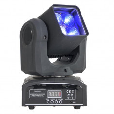 IBIZA LMH410Z, cap pivotant, 4 x 10 W LED RGBW 4 in 1, ZOOM, DMX foto