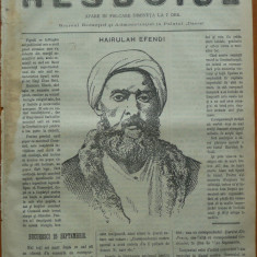 Ziarul Resboiul , nr. 67 , 1877 , gravura ; Hairulah Efendi