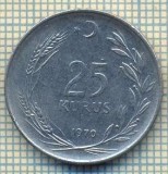 10241 MONEDA - TURCIA - 25 KURUS -anul 1970 -starea care se vede, Africa