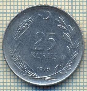 10241 MONEDA - TURCIA - 25 KURUS -anul 1970 -starea care se vede foto