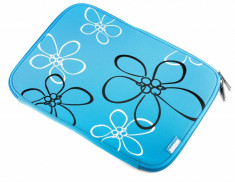 Husa textil laptop 10.2 inci Easy Touch Sleeve bleu foto