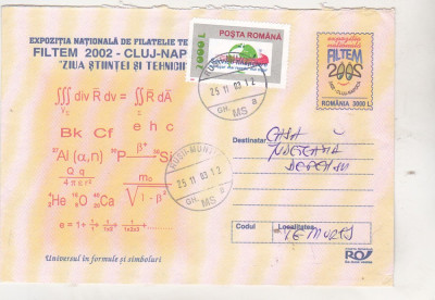 bnk fil FilTem 2002 Cluj Napoca - Intreg postal 2002 circulat foto
