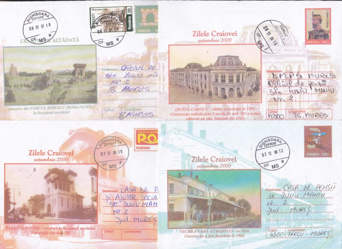 bnk fil Craiova - lot 8 intreguri postale 2000 circulate