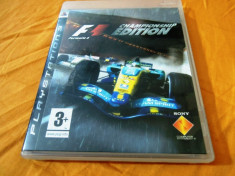 Joc Formula 1 Championship Edition, PS3, original, alte sute de jocuri! foto