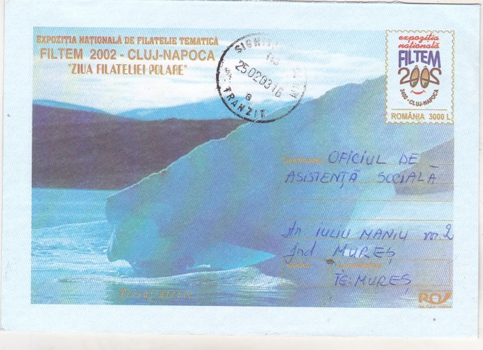 bnk fil FilTem 2002 Cluj Napoca - Intreg postal 2002 circulat
