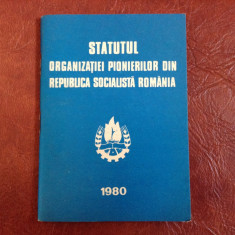 brosura pionier - Statutul organizatiei pionierilor din RSR - 62 pagini ! foto
