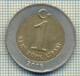 10230 MONEDA - TURCIA - 1 YENI TURK LIRASI -anul 2006 -starea care se vede