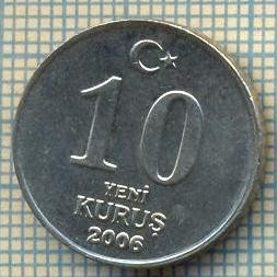 10220 MONEDA - TURCIA - 10 KURUS -anul 2006 -starea care se vede