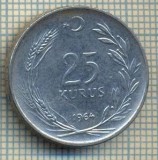 10238 MONEDA - TURCIA - 25 KURUS -anul 1964 -starea care se vede, Africa