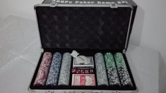 Trusa Poker 300 jetoane diplomat aluminiu Nou 11.5 g. SIGILAT! foto