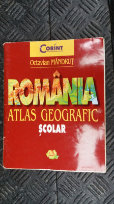 Romania- Atlas Geografic Scolar foto