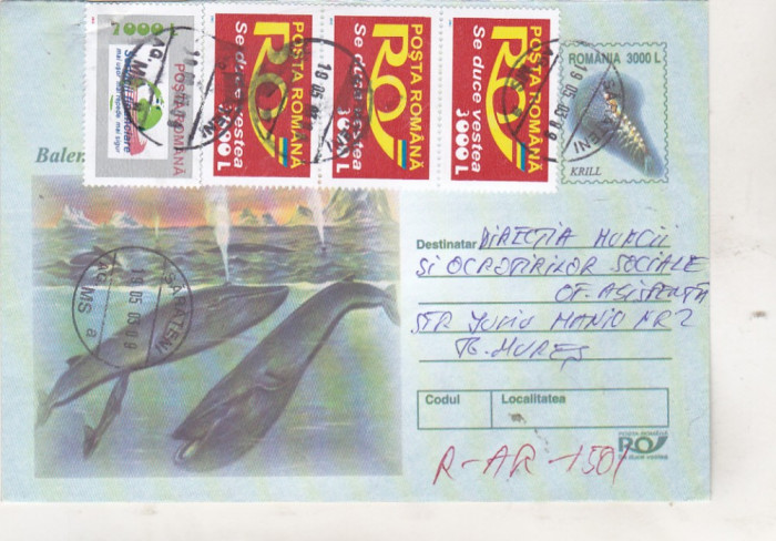 bnk fil Istoria ilustrata a vanatorii de balene - Intreg postal 2002 circulat