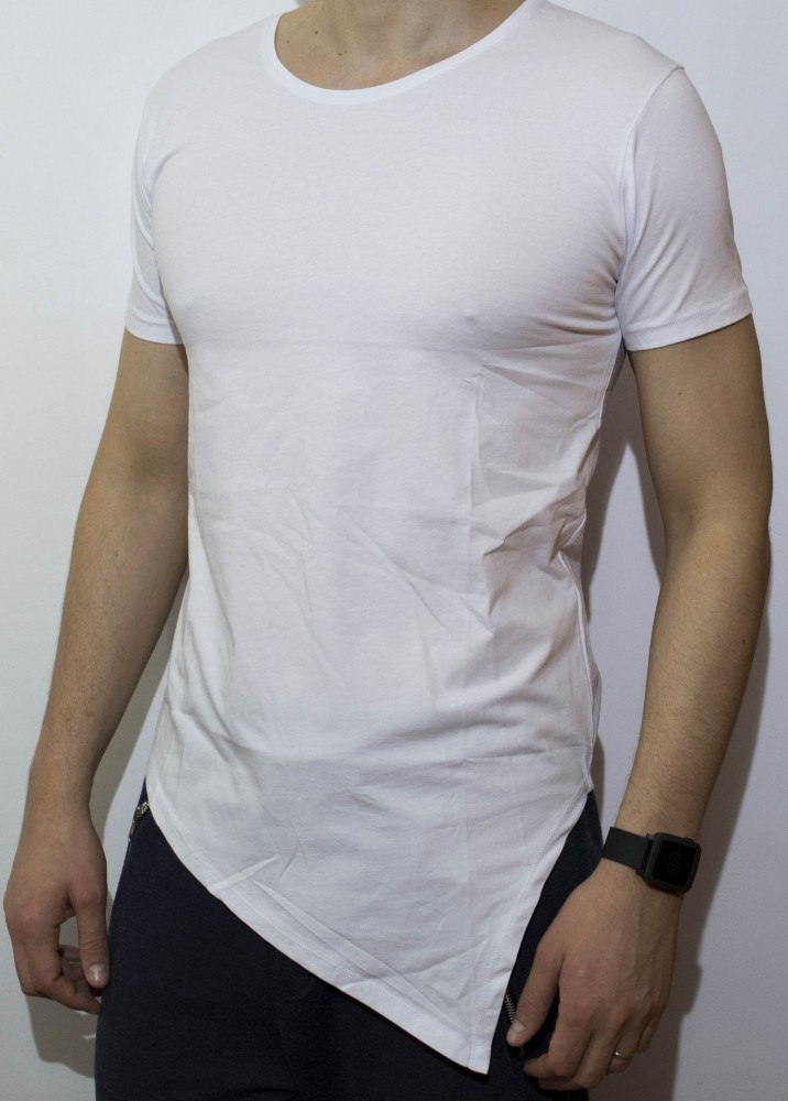 Tricou lung - tricou fashion tricou barbat - tricou in colturi cod 118, XXL  | Okazii.ro