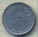 10239 MONEDA - TURCIA - 25 KURUS -anul 1960 -starea care se vede, Africa