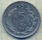 10254 MONEDA - TURCIA - 5 LIRA -anul 1976 -starea care se vede, Africa