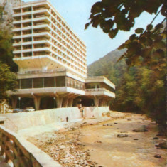 Romania - CP ilustrata circulata 1979 - Baile Herculane - Hotel "Roman"