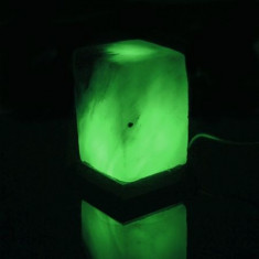 Lampa din sare de Himalaya cu USB &amp;amp;#8211; model prisma foto