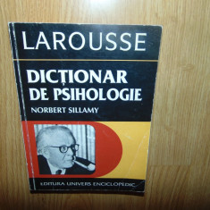 DICTIONAR DE PSIHOLOGIE -NORBERT SILLAMY ANUL 1996