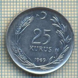 10237 MONEDA - TURCIA - 25 KURUS -anul 1969 -starea care se vede, Africa