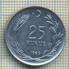 10237 MONEDA - TURCIA - 25 KURUS -anul 1969 -starea care se vede