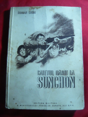 Roman Chim - Caietul gasit la Sunchon - Ed.Militara ,coperta Perahim foto