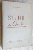 Cumpara ieftin NICOLAE MORARU - STUDII SI ESEURI (1950/dedicatie-autograf pt VIRGIL TEODORESCU)