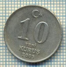 10221 MONEDA - TURCIA - 10 KURUS -anul 2005 -starea care se vede