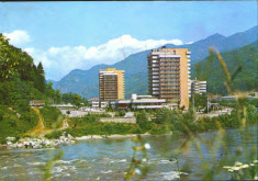 Romania - CP ilustrata circulata 1985 - Caciulata-Hotelurile Caciulata si Cozia foto