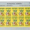ROMANIA SPANIA EXIL EUROPA 1965 MINISHEET 10 TIMBRE IMPERFORATE NEUZATE