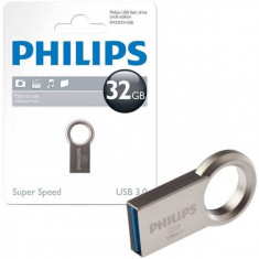 Stick memorie usb Philips 32 GB Circle Edition, FM32FD145B/10, USB 3.0, metalic foto