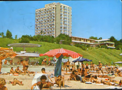 Romania - CP ilustrata circulata 1976 - Eforie Nord - Plaja foto