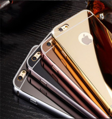 Husa - Bumper Aluminiu + Spate Oglinda - Iphone 6 Plus / 6S Plus foto