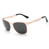 Ochelari Soare Barbatesti - UV400, Rama Metalica - Model Auriu, Barbati, Sport, Protectie UV 100%