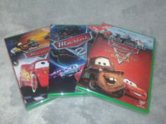 Disney Cars - Masini - 1, 2 si Povestirile lui Bucsa DVD dublat limba romana foto