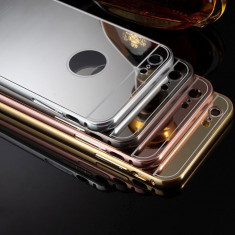 Husa - Bumper Aluminiu + Spate Oglinda - Iphone 6/6S foto