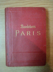 PARIS UND UMGEBUNG. HANDBUCH FUR REISENDE VON KARL BAEDEKER 1923 foto