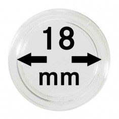 Capsule pentru monede - 10 buc. in cutie - dimensiune intrare 18 mm