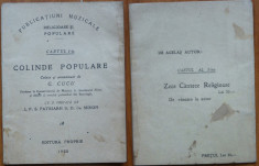 Publicatiuni muzicale , G. Cucu , Colinde populare , 1928 , Editura proprie foto