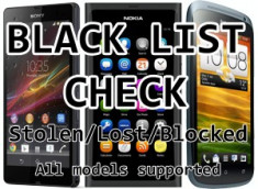 Verificare BLACKLIST iPhone / Samsung / LG / HTC / NOKIA / SONY / HUAWEI foto