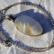 argint MEDALION cu SIDEF MASIV OPULENT de efect VECHI vintage SPLENDID si UNIC pe Lant argint