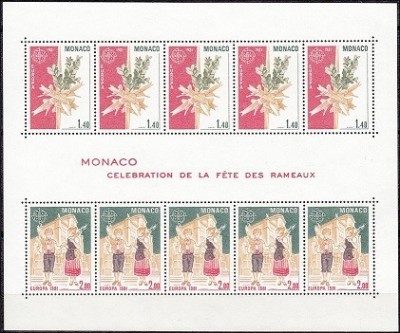 Europa-cept 1981 - Monaco bloc neuzat,perfecta stare foto