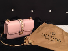 Geanta Valentino Garavani Chain Cross Body Rose Somon * Livrare 24h * foto