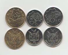 Lot monede Namibia 2010-2012 UNC foto
