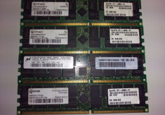 RAM Server 2GB DDR 400 LC3 ECC Reg PC3200R 371-0865-01 608-8576 PD6770 foto