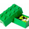 Cutie sandwich LEGO 2x4 verde inchis