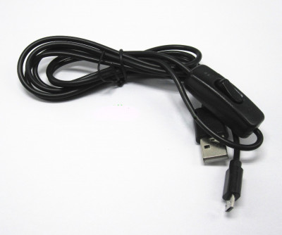 Cablu micro USB cu buton ON / OFF (c.320) foto