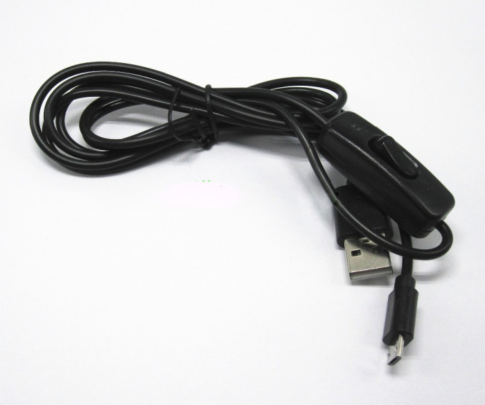Cablu micro USB cu buton ON / OFF (c.320)